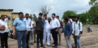 जिल्हाधिकारी एस. कार्तीकेयन यांनी केली पालखी मार्ग, तळांची पाहणी