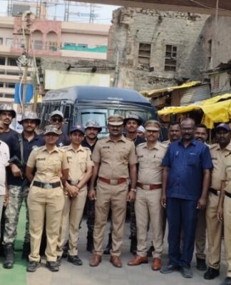 नवरात्रौत्सवाच्या पार्श्वभूमीवर पंढरपूर पोलीस दलाचे मॉकड्रिल